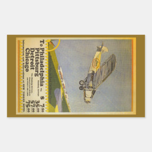 Pegatina Rectangular Stout Airlines