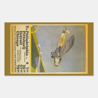 Pegatina Rectangular Stout Airlines