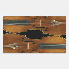 Pegatina Rectangular Stradivari Duo