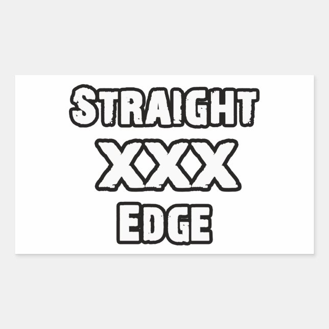 Pegatina Rectangular Straight (Anverso)