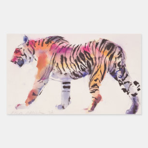 Pegatina Rectangular Stripey
