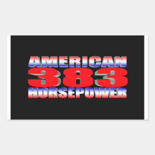 Pegatina Rectangular stroker chevy 383