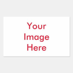 Pegatina Rectangular Su imagen personalizado