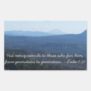 Pegatina Rectangular Su piedad