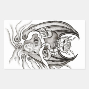 Pegatina Rectangular Sueño de Medianoche - Diablos