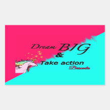 Sueño grandes pegatinas de unicornio 2 tonos