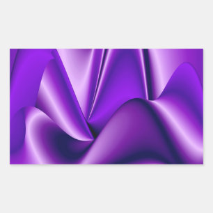 Pegatina Rectangular Sueños del arcoiris de flores moradas
