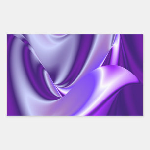 Pegatina Rectangular Sueños del arcoiris de flores moradas