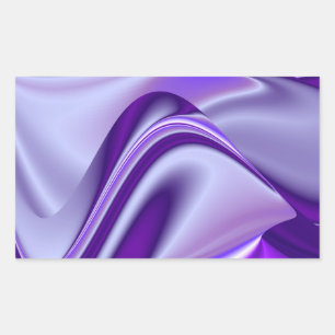 Pegatina Rectangular Sueños del arcoiris de flores moradas
