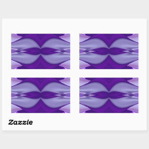 Pegatina Rectangular Sueños del arcoiris de flores moradas