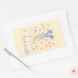 Pegatina Rectangular 🌼 Sueños soleados ☀️