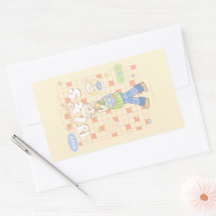 Pegatina Rectangular 🌼 Sueños soleados ☀️