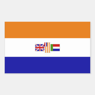 Pegatina Rectangular Suid-Afrika
