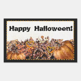 PEGATINA RECTANGULAR ¡SUNS! RAYO DE SOL! ¡FELIZ HALLOWEEN! :)