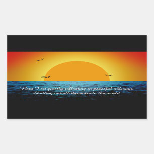 Pegatina Rectangular Sunset Soul
