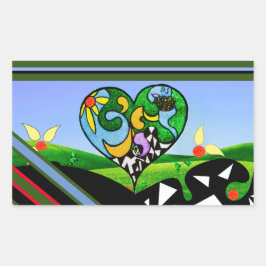 Pegatina Rectangular ¡SUNSHINE CREATIVES! Delantal