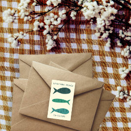 Pegatina Rectangular Suntuosa Fiesta de Sol y Mar Despedida de Soltera 