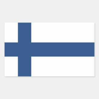 PEGATINA RECTANGULAR SUOMI FINLAND FLAG