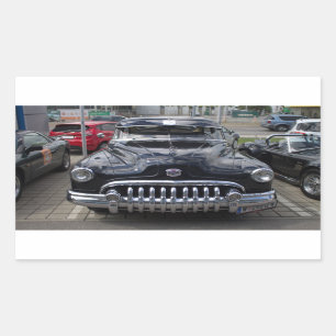 Pegatina Rectangular Super Ocho en Buick 1950