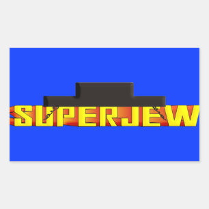 Pegatina Rectangular SuperJew