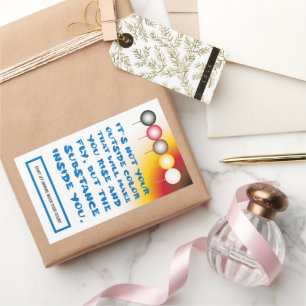 Pegatina Rectangular Sustancia interior de un color externo