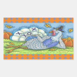 PEGATINA RECTANGULAR TAC TIC TOTAL TURQUÍA, PEGATINAS DE AGRADECIMIENTO