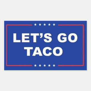 Pegatina Rectangular Taco