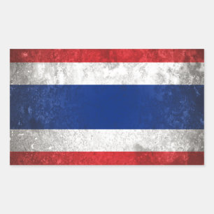 Pegatina Rectangular Tailandia