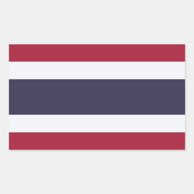 Pegatina Rectangular Tailandia (Anverso)