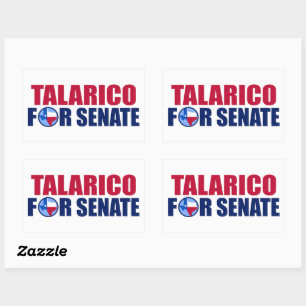 Pegatina Rectangular Talarico para el Senado de Texas Elección 2026
