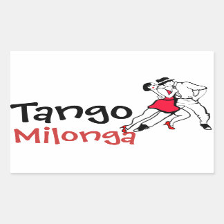 Pegatina Rectangular Tango Milonga