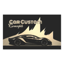 Tarjeta de coche elegante de estilo grabado en neg