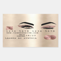 tarjeta de crédito giratoria maquillaje rosa de or