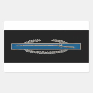 Pegatina Rectangular Tarjeta de infantería de combate (CIB)
