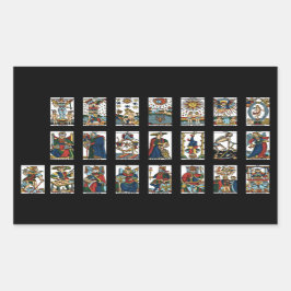 Pegatina Rectangular Tarot Major Arcana Classic