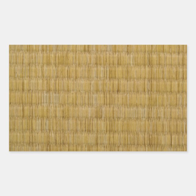 Pegatina Rectangular Tatami Mat 畳 (Anverso)