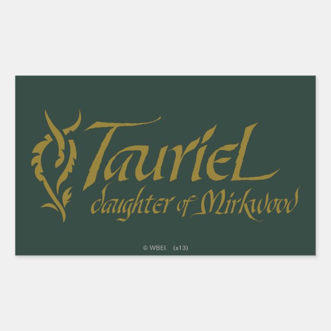 Pegatina Rectangular TAURIEL™ Name (Anverso)