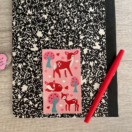 Pegatina Rectangular Te Amo Deerly Día de San Valentín