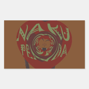 Pegatina Rectangular ¡Te amo! Nakupenda Sana