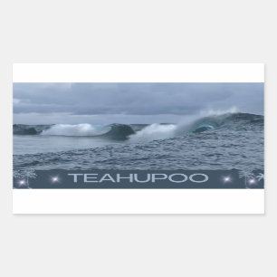 Pegatina Rectangular Teahupoo