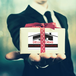 Pegatina Rectangular Techo negro