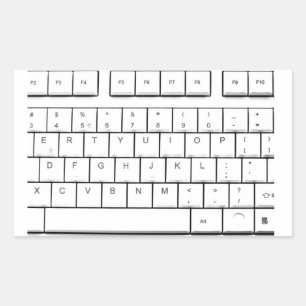 Pegatina Rectangular teclado del equipo