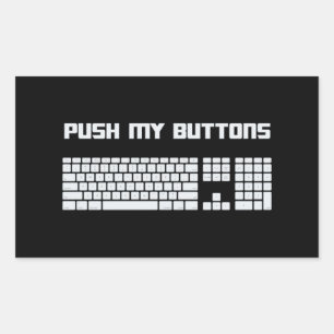 Pegatina Rectangular Teclado del equipo Botones