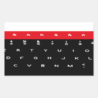 Pegatina Rectangular Teclas de teclado micro de BBC