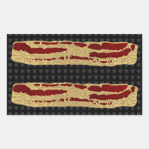 Pegatina Rectangular Tecnología de Bacon avanzada