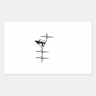 Pegatina Rectangular Telemarking