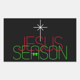 Pegatina Rectangular Temporada de Jesús