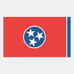 Pegatina Rectangular Tennessee