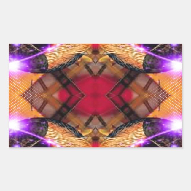 Pegatina Rectangular Tercer ojo (Anverso)