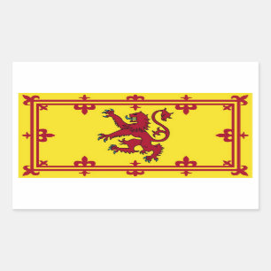 Pegatina Rectangular Terraplén escocés